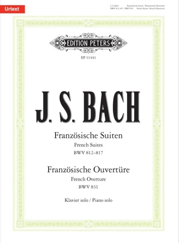 French Suites Bwv 812€š¬‚¬Å“817 And French Overture Bwv 831 (Softcover Book)