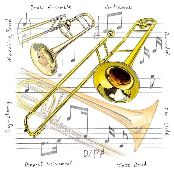 Fridge Magnet – Trombone