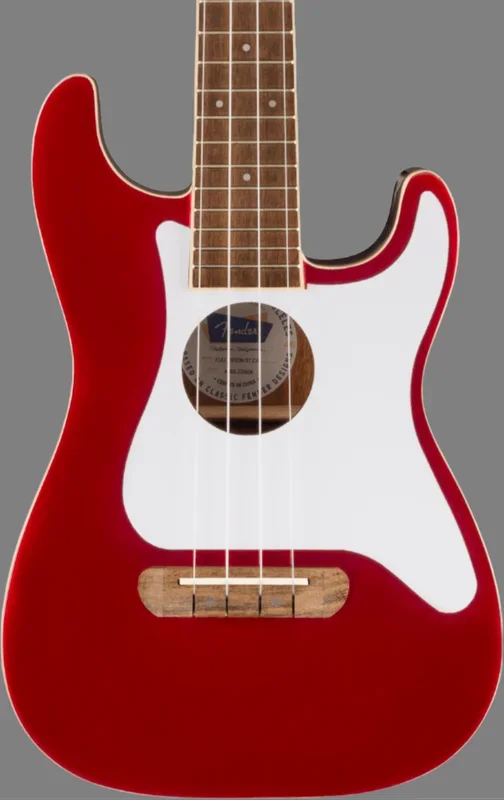 Fullerton Strat® Uke Candy Apple Red