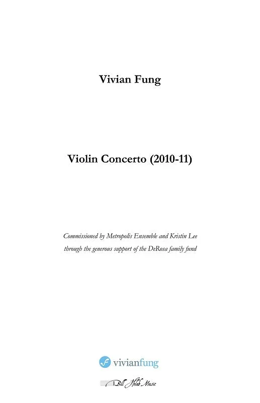 Fung: Violin Concerto No. 1