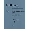 G. Henle Verlag Duo for Violin and Violoncello, Fragment Henle Music Folios Series Softcover by Ludwig van Beethoven Standard