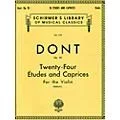 G. Schirmer 24 Etudes And Caprices for The Violin Op 35 By Dont Standard