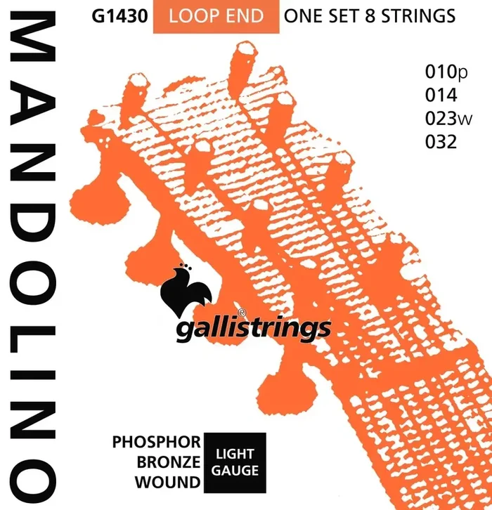 Galli Mandolin Light Phosphor Bronze Wound Strings Set 10/32