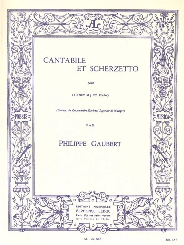 Gaubert: Cantabile et Scherzetto