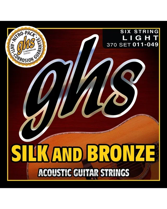 GHS 370 Silk & Bronze Light Gauge Acoustic Guitar Strings