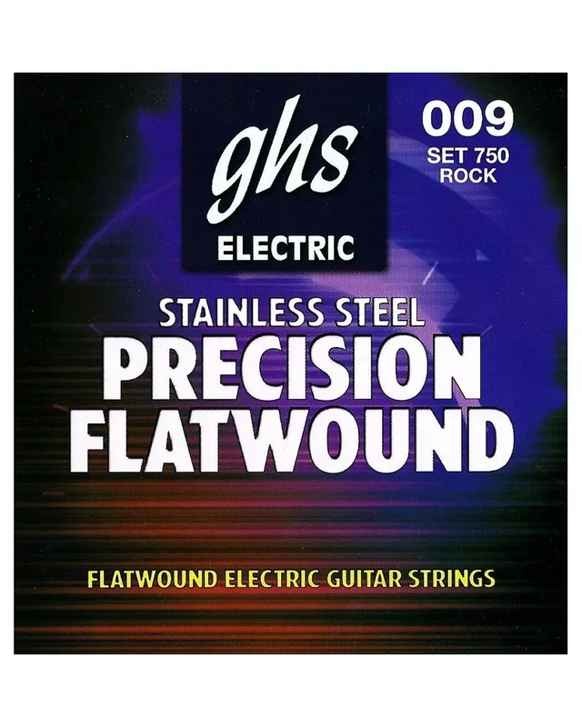 GHS 750 Precision Flatwound Stainless Steel Ultra Light Electric Guitar Strings