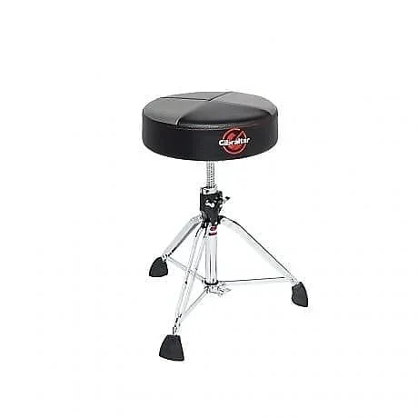 Gibraltar 9000 Series 9608RQPGB Professional Double-Braced Throne w/Super Foot (Grey/Black)