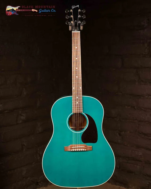 Gibson Acoustic J-45 Standard Acoustic Guitar – Translucent Teal (New)