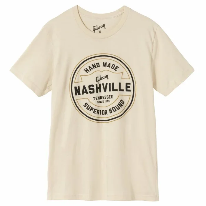 Gibson Handmade Nashville Tee – Cream – Size Large