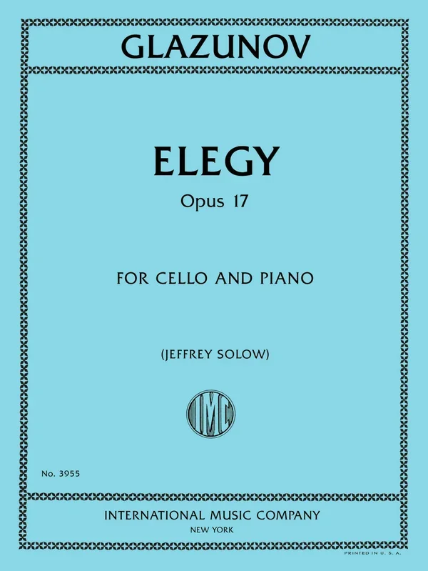 Glazunov: Elegy, Op. 17