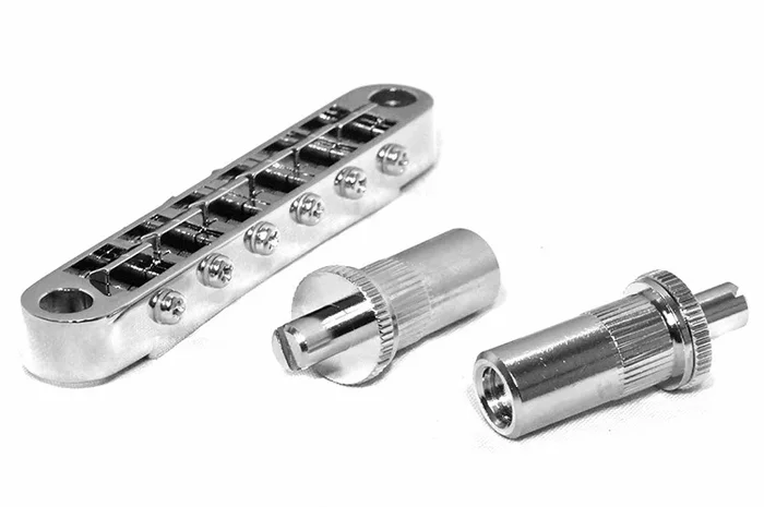 Gotoh GE103BT Tune-O-Matic Electric Guitar Bridge (Nashville) in Chrome Finish