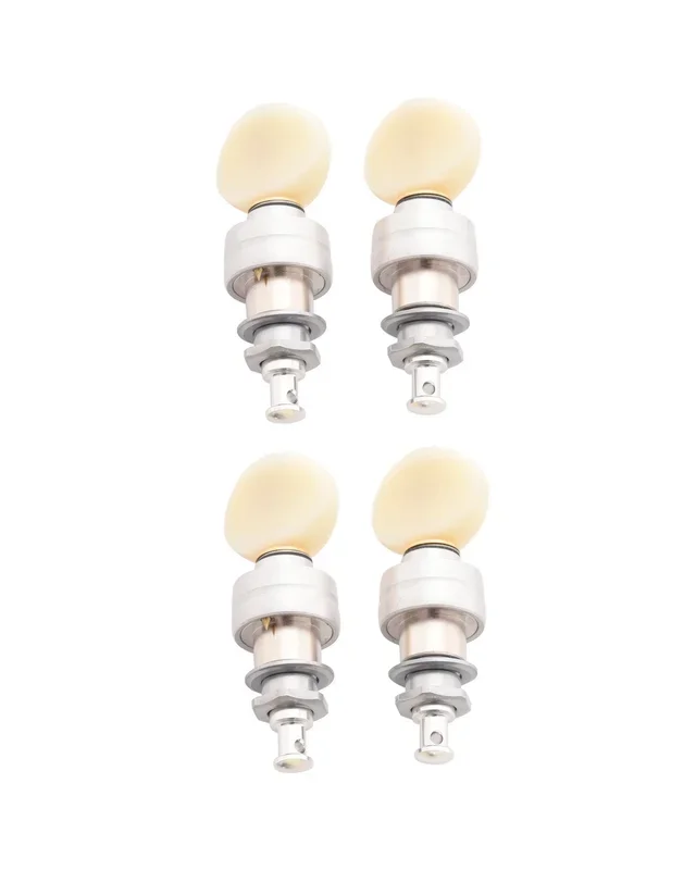 Gotoh Planetary Ukulele Tuners, Chrome White with Vintage White Buttons
