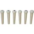 Graph Tech Tusq Ivory Acoustic Guitar Bridge Pins White Paua Dot