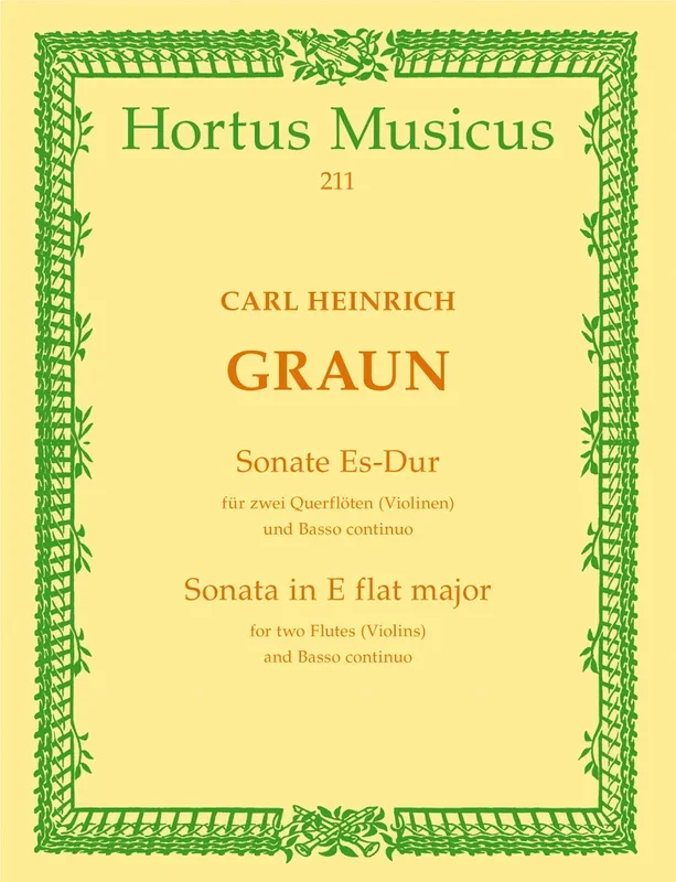 Graun: Sonata in E Flat for Flute & Basso Continuo