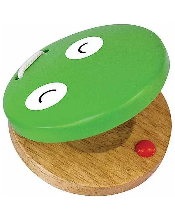 Green Tones Frog Castanet