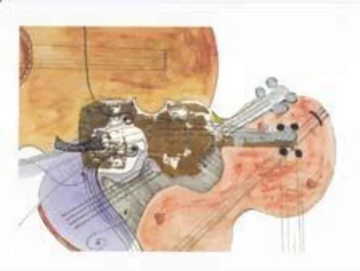Greeting Card Four Strings