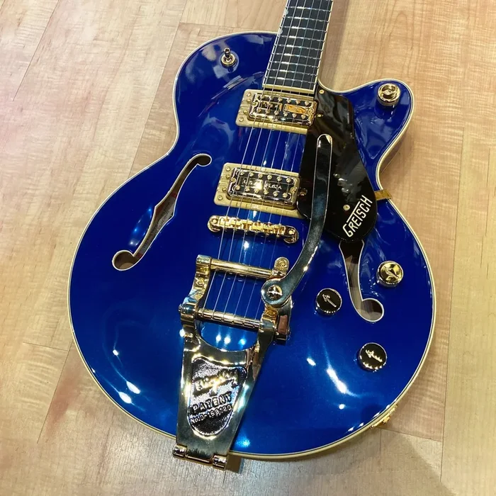 Gretsch G6659TG Players Edition Broadkaster Jr. Center Block Semi-Hollow Guitar Azure Metallic