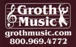 Groth Music Large Sticker