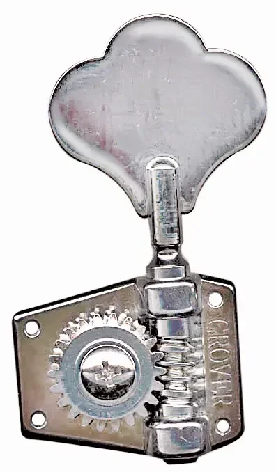 Grover Bass Machine Heads 2-A-Side Chrome Plated 20:1 Gear Ratio