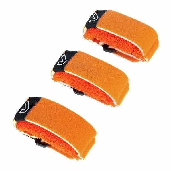 Gruv Gear FretWraps HD ‘Flare’ String Muters 3-Pack (Orange, Medium)