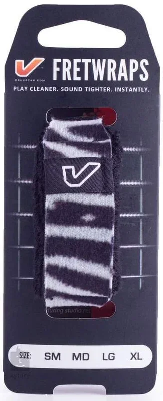 Gruv Gear FretWraps Wild “Zebra” Guitar String Muters/Dampeners 1-Pack (Small)