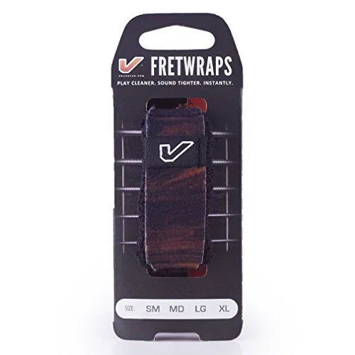 Gruv Gear FretWraps Wood “Walnut” Guitar String Muters/Dampeners 1-Pack (Extra Large)