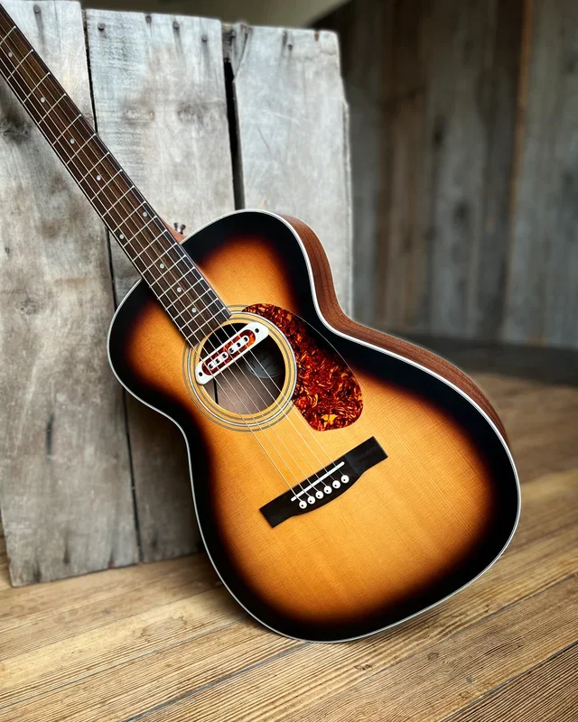 Guild Archback Troubadour M240E Sunburst Guitar with Pickup