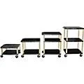 H. Wilson Tuffy Plastic 16″ to 42″ 2 Shelf Cart Black