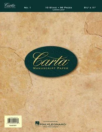 Hal Leonard Carta Manuscript Paper No. 1 – Basic