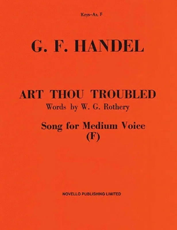 Handel Art Thou Troubled In F