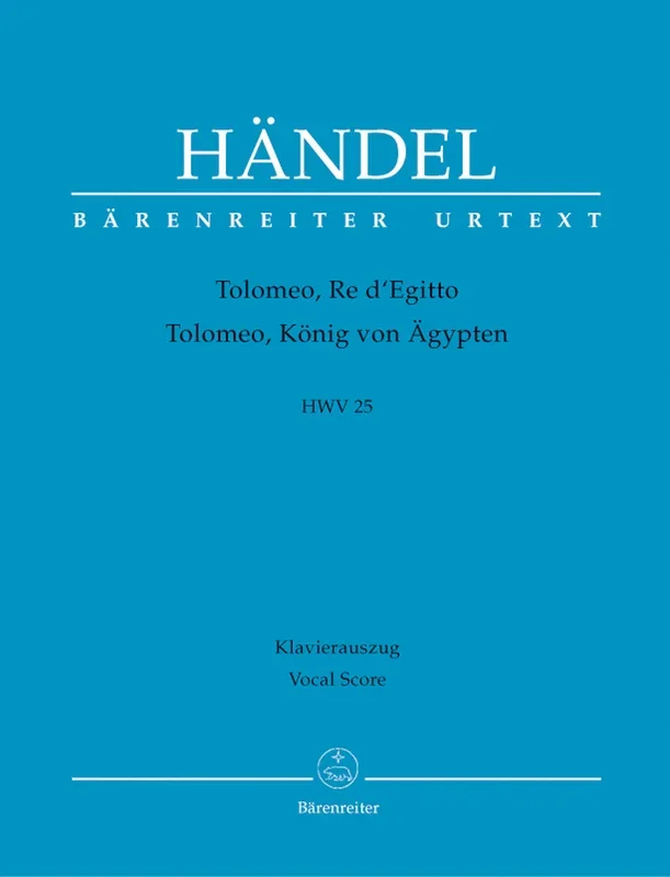 Handel: Tolomeo, Re d’Egitto, HWV 25