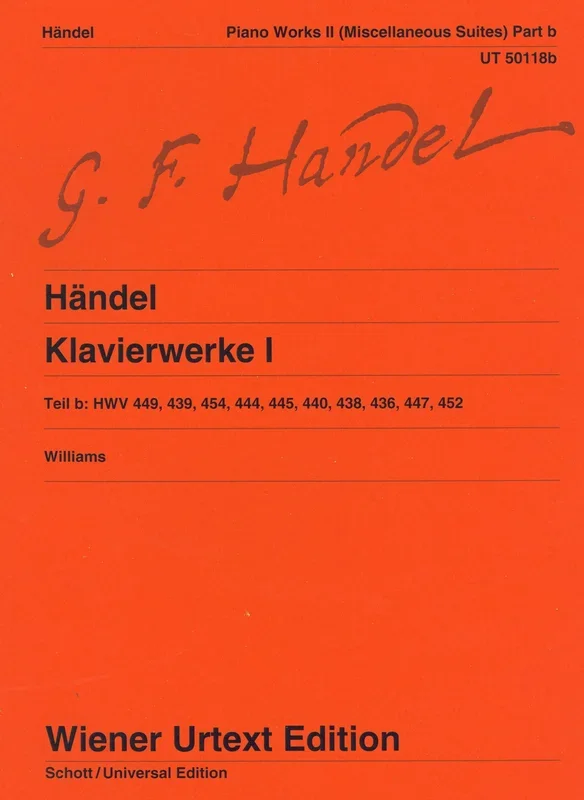 Handel: Works for Piano – Volume 1B (Various Suites)