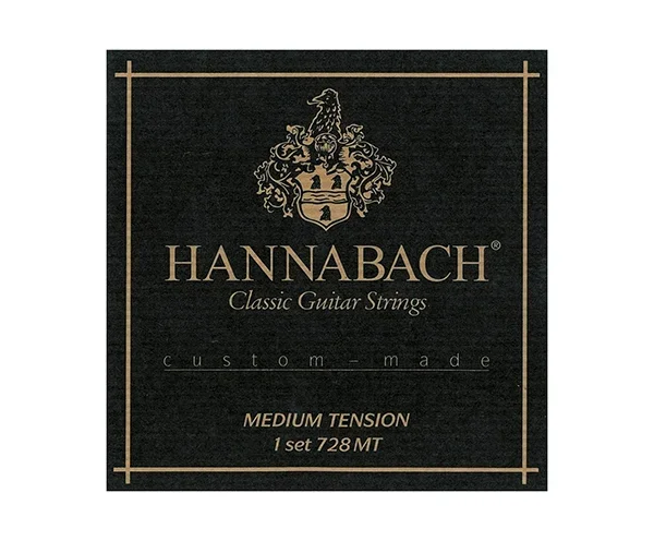 Hannabach Classical 728MT Custom Made Set – Black (Medium)