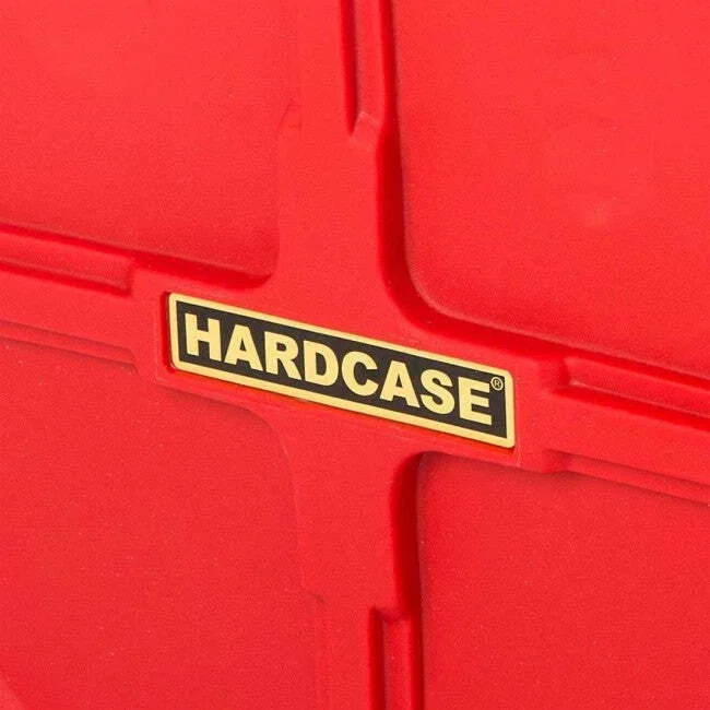 Hardcase HNP9CYM22-R Cymbal Case Red 22inch (Holds 9 Cymbals) w/ Wheels