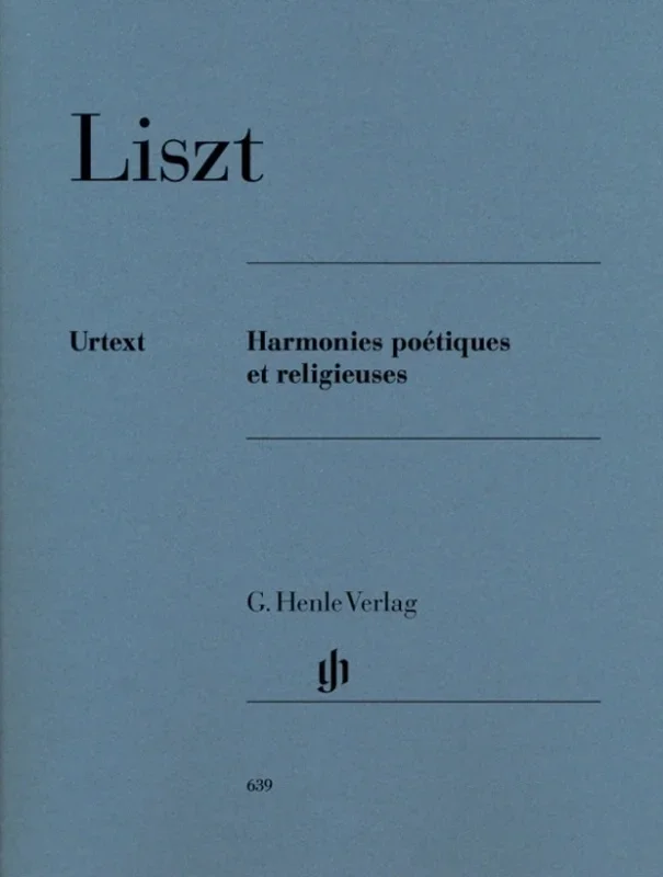 Harmonies Poetiques Et Religieuses Urtext (Softcover Book)
