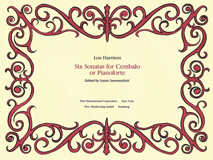 Harrison: 6 Sonatas for Cembalo