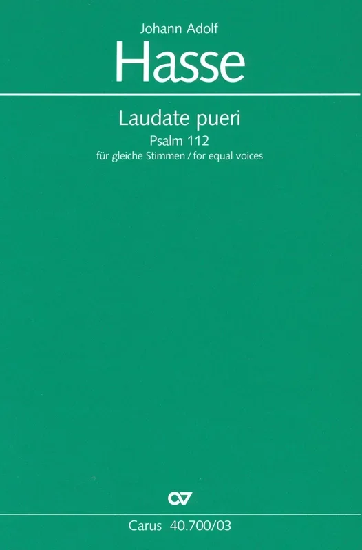 Hasse: Laudate pueri