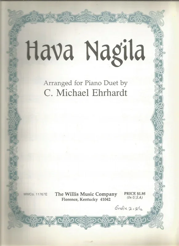 Hava Nagila: Piano Duet
