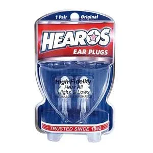 Hearos High Fidelity Ear Plugs – 1 Pair with Case