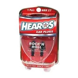 Hearos Rock n’ Roll Ear Plugs – 1 Pair with Case