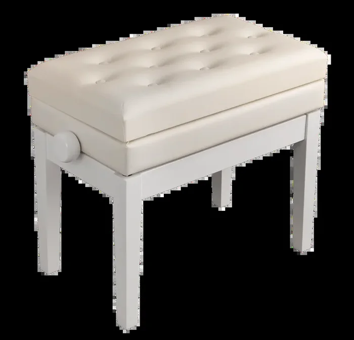 Hemingway Piano Bench White HPB25WT