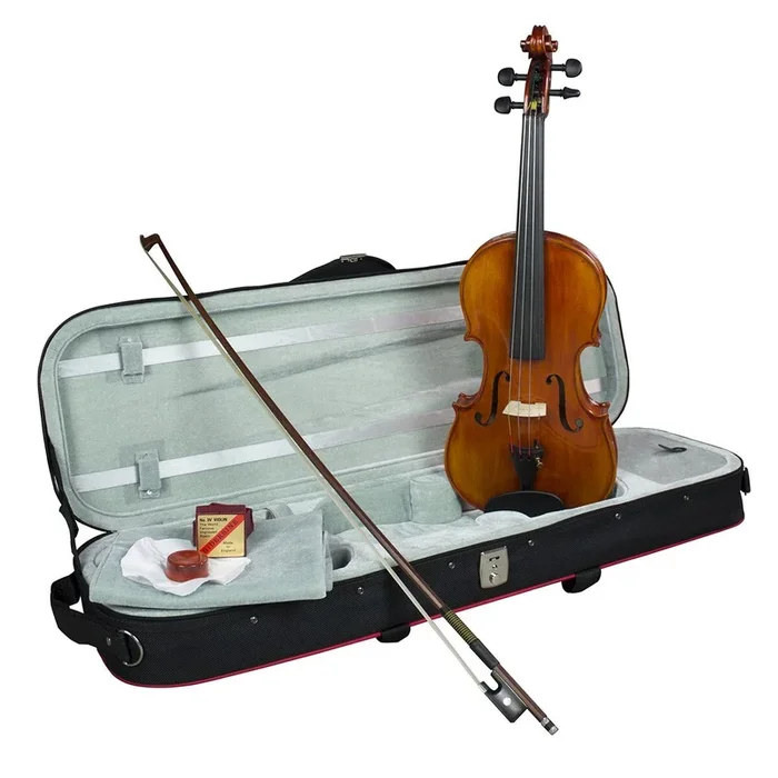 Hidersine Piacenza 3/4 Size Violin Outfit with Bow, Rosin, and Case