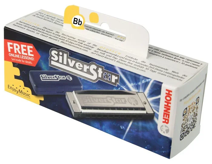 Hohner Enthusiast Series Silverstar Harmonica in the Key of Bb