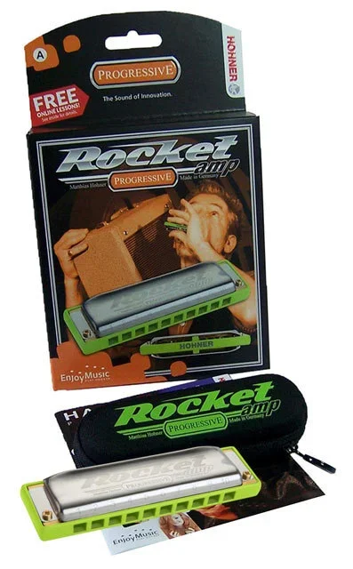 Hohner Progressive Series Rocket Amp Harmonica in the Key of Bb