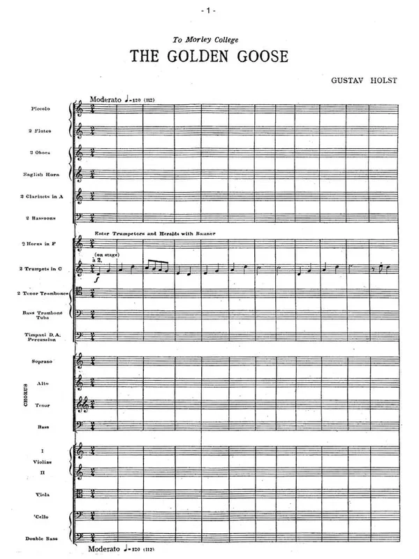 Holst: The Golden Goose, Op. 45, No. 1