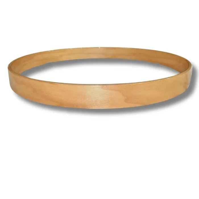 Holy Drums 22″ Maple Bass Drum Hoop, Natural Maple Lacquer