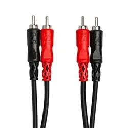 Hosa CRA-206 Stereo Interconnect – Dual RCA to Dual RCA – 6m