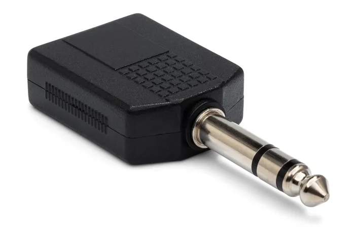 Hosa GPP-359 Adaptor, 1/4 in TS to 1/4 in TRS