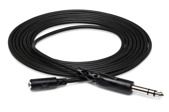 Hosa Headphone Adapter Cable 3.5mm TRS to 1/4 in TRS -10ft