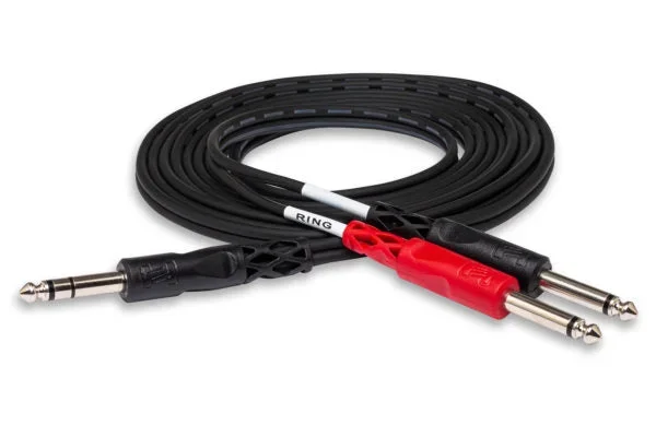 Hosa Insert Cable 1/4″ TRS to Dual 1/4″ 3M (STP-203)
